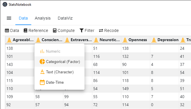 Variable Types In R And Stats Notebook Statsnotebook Simple Powerful Reproducible